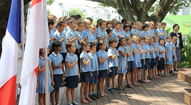 Inauguration du nouveau site du Lycée français de Singapour en 2016 (Photo : AEFE)