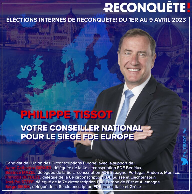 Reconquête : Rencontre avec Philippe Tissot, candidat “FDE Europe”