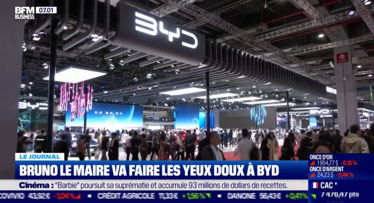 Chine : Bruno Le Maire lance l’opération séduction de BYD, qui souhaite ouvrir une usine en Europe