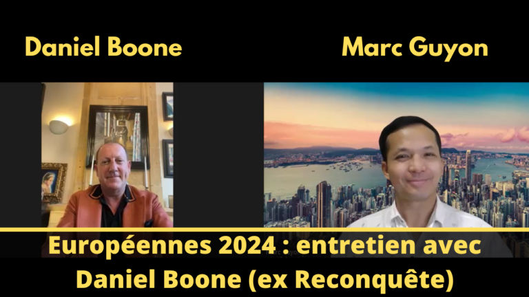Européennes 2024 : entretien avec Daniel Boone (ex Reconquête)