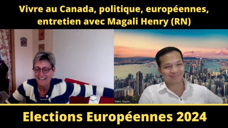 Vivre au Canada, politique, européennes, entretien avec Magali Henry (RN)