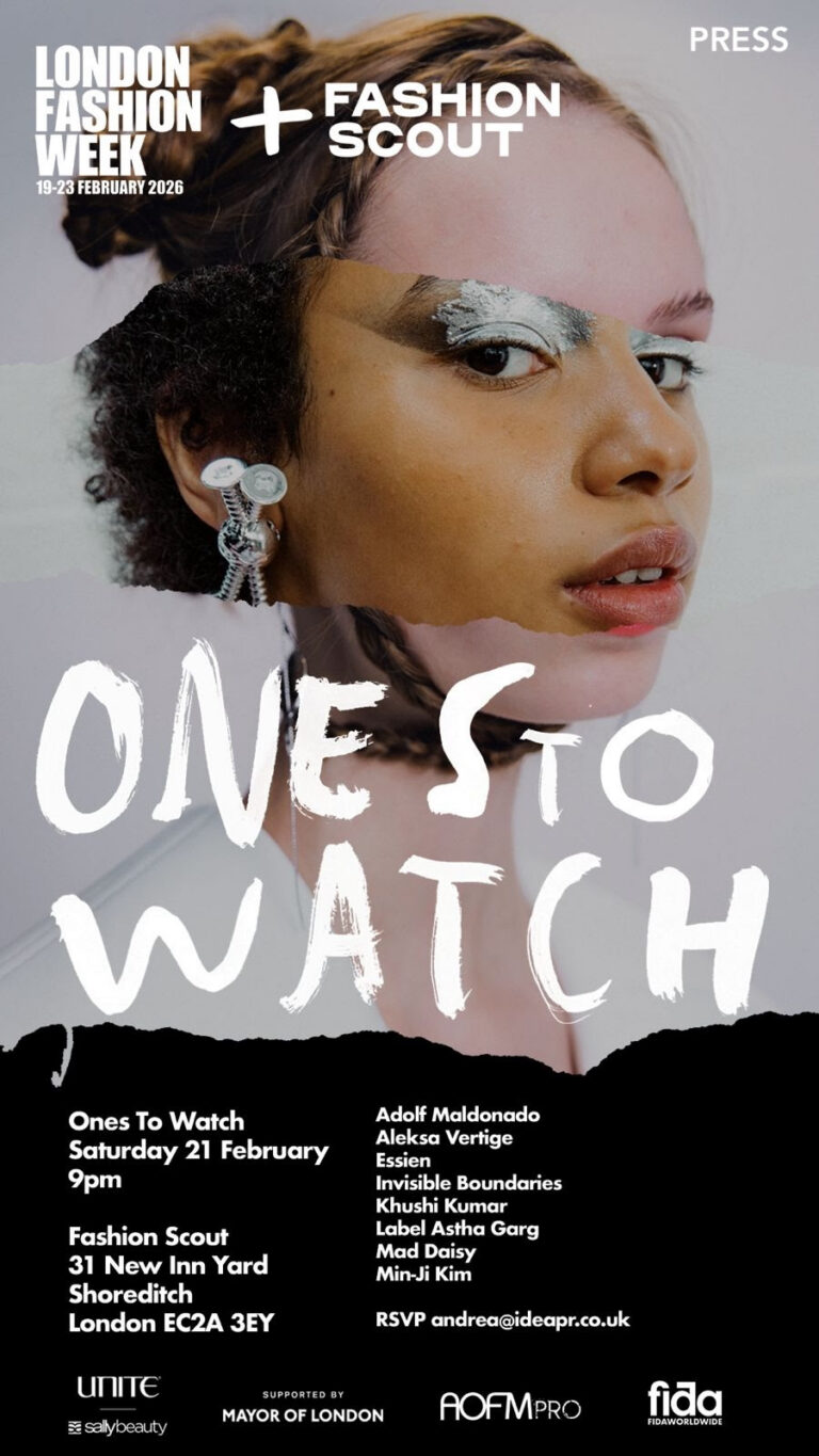 Fashion Week de Londres : nouvelle édition du prestigieux défilé FASHION SCOUT ONES-TO-WATCH